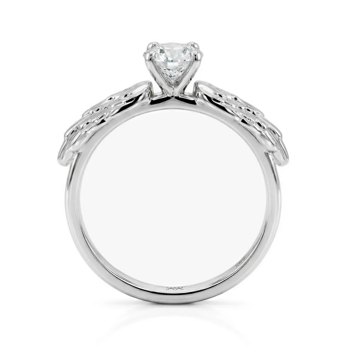 Feathra - Harry Potter Golden Snitch Moissanite Ring with Winged Accents