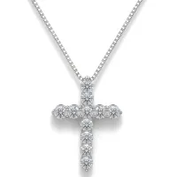 Divinity - Moissanite Cross Pendant