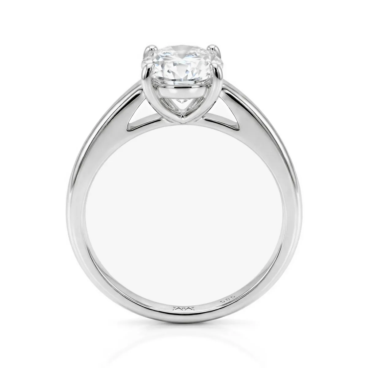 Elara - Cushion Solitaire Moissanite Ring