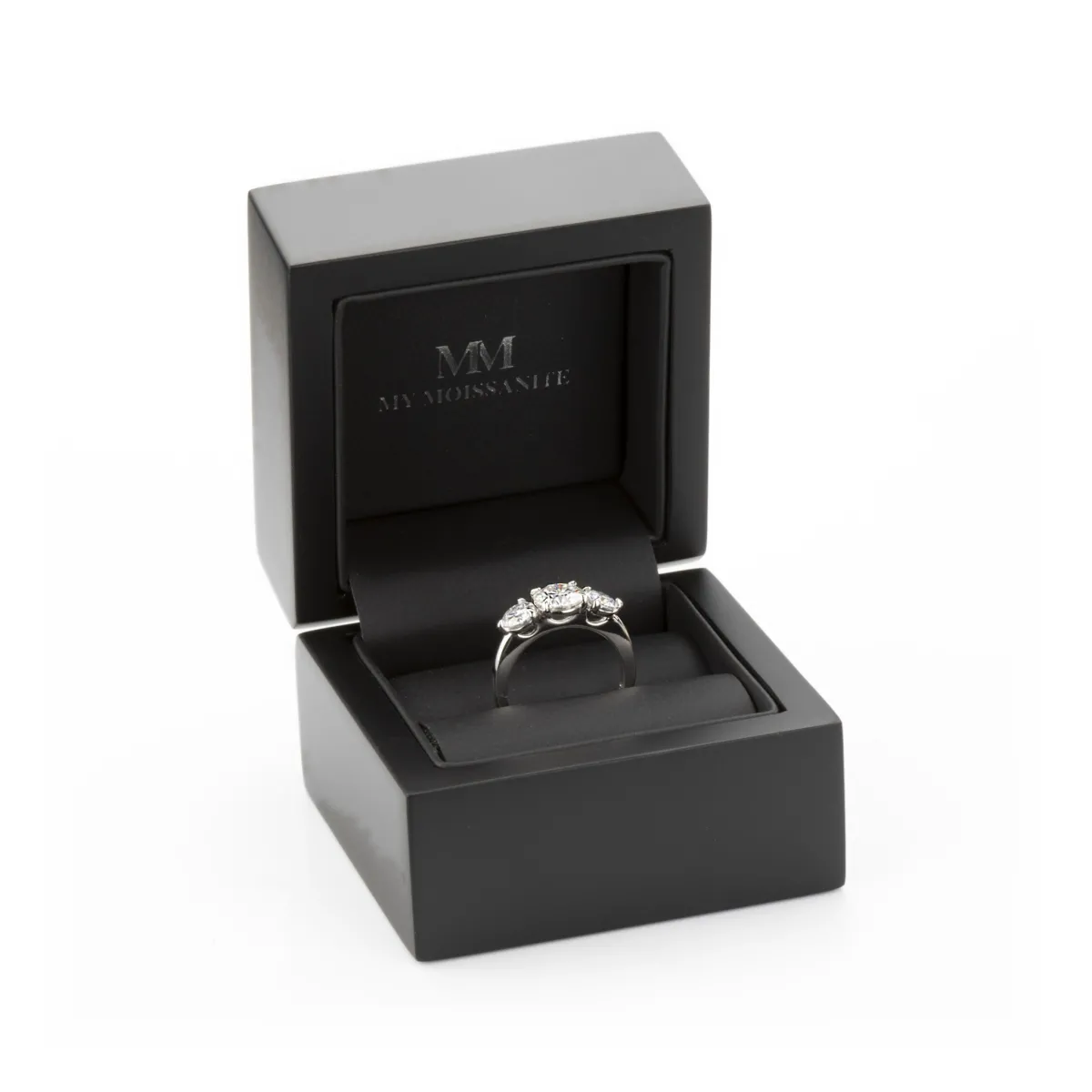 Aventine - Triple Moissanite Ring