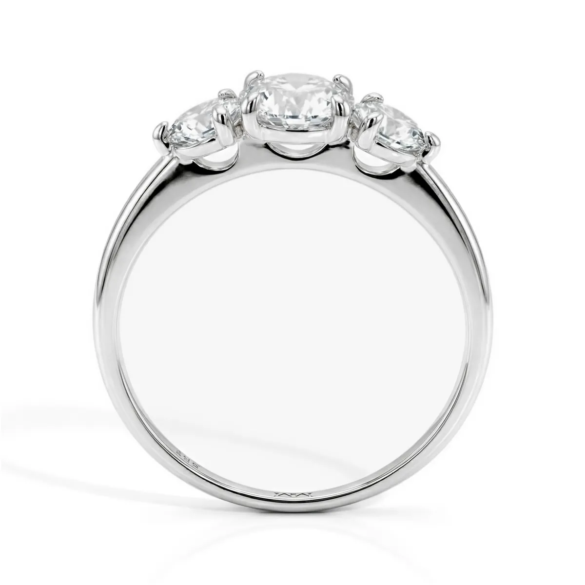 Aventine - Triple Moissanite Ring