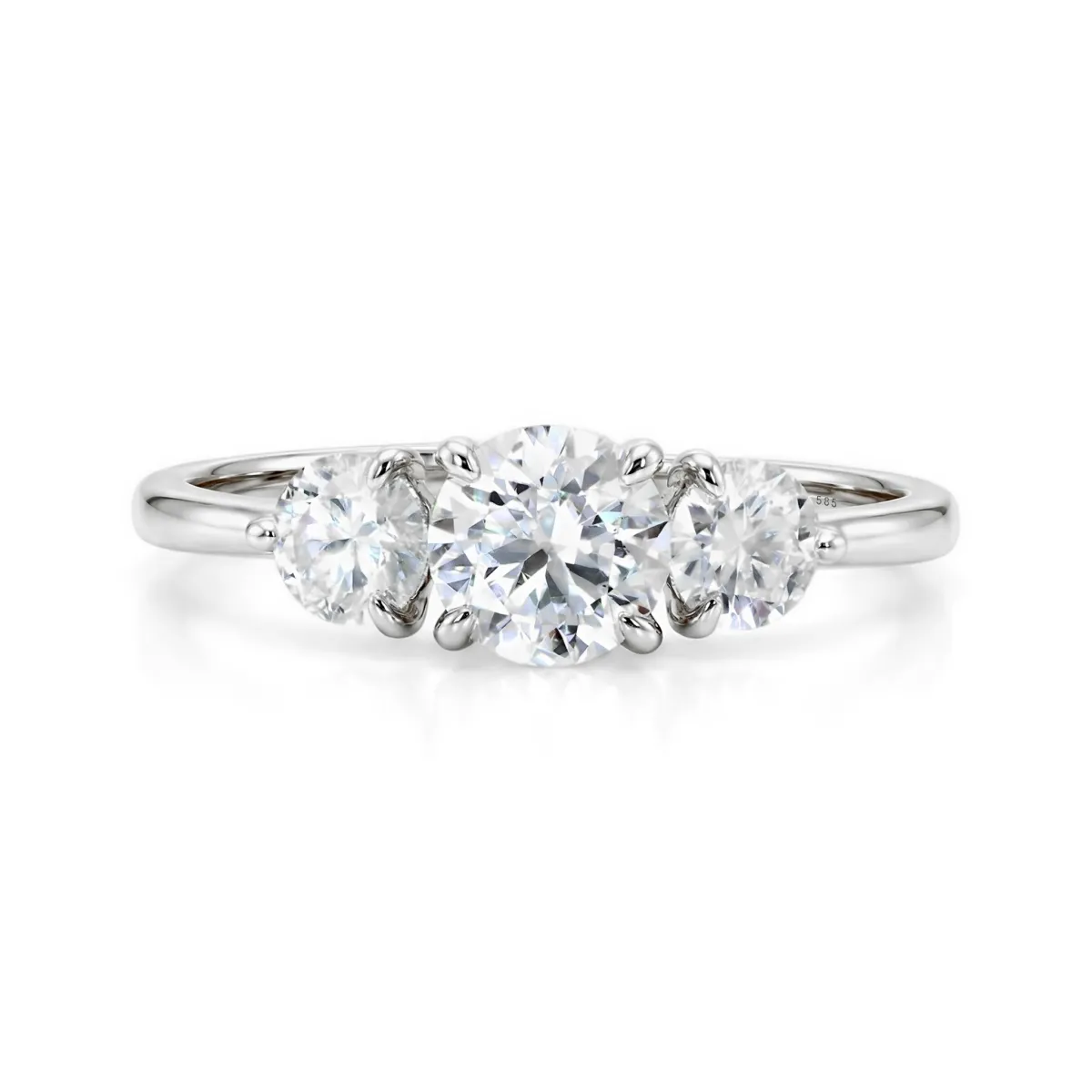 Aventine - Triple Moissanite Ring