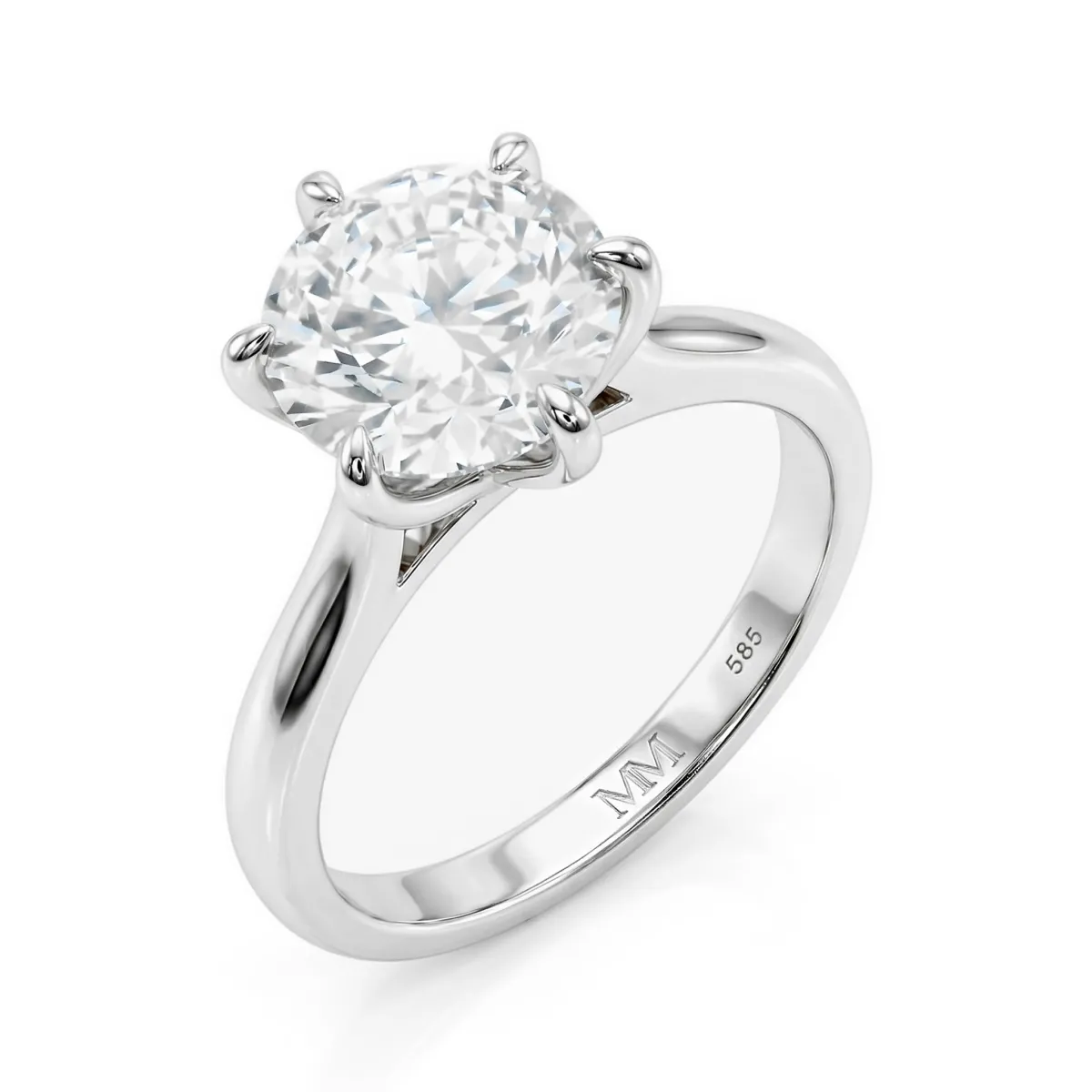 Circlique - Solitaire Moissanite Engagement Ring