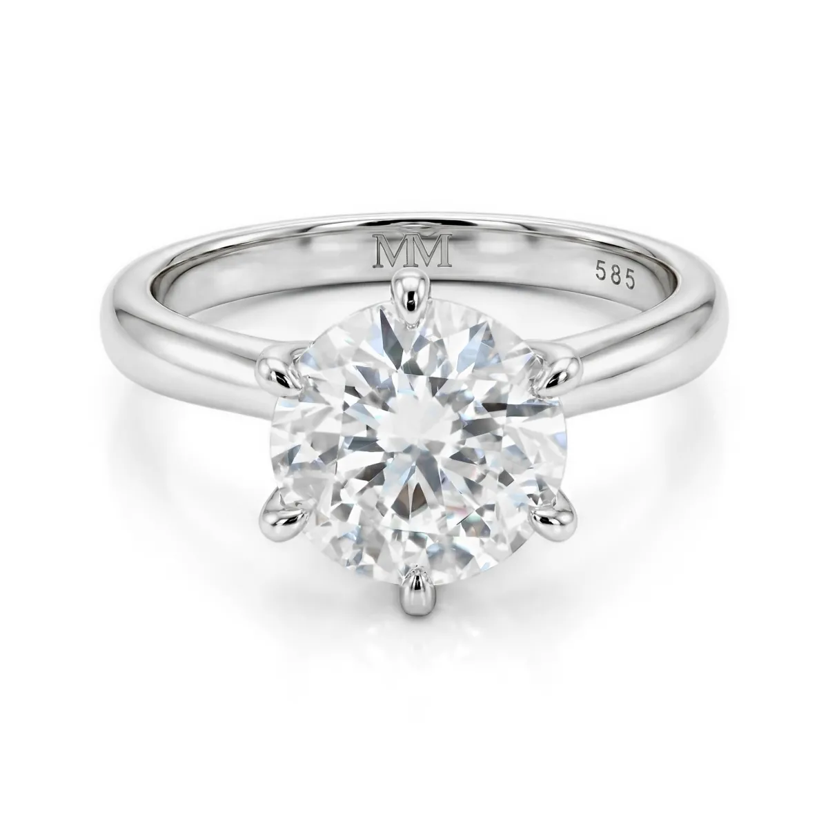 Circlique - Solitaire Moissanite Engagement Ring
