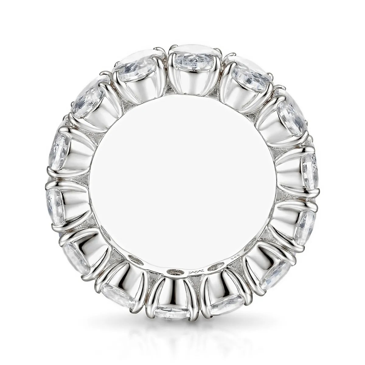 Daphne - Oval Cut Moissanite Full Eternity Ring
