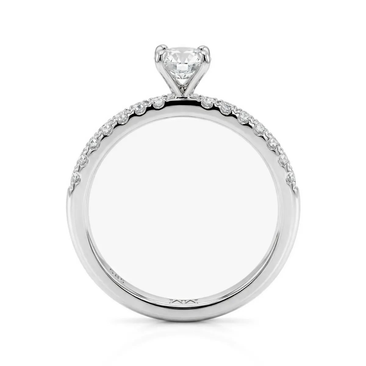 Finesse - Moissanite Engagement Ring With Side Stones