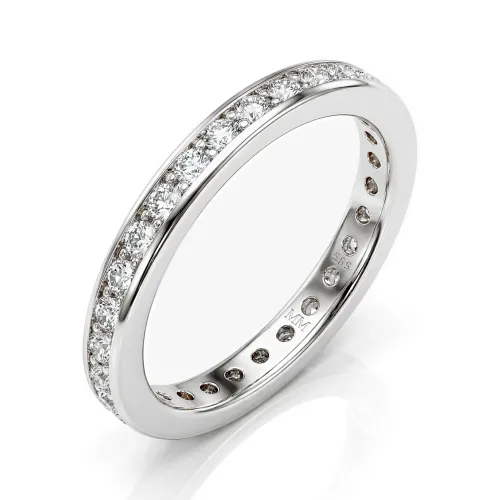 Zenora - Moissanite Eternity Ring Met Kanaalzetting