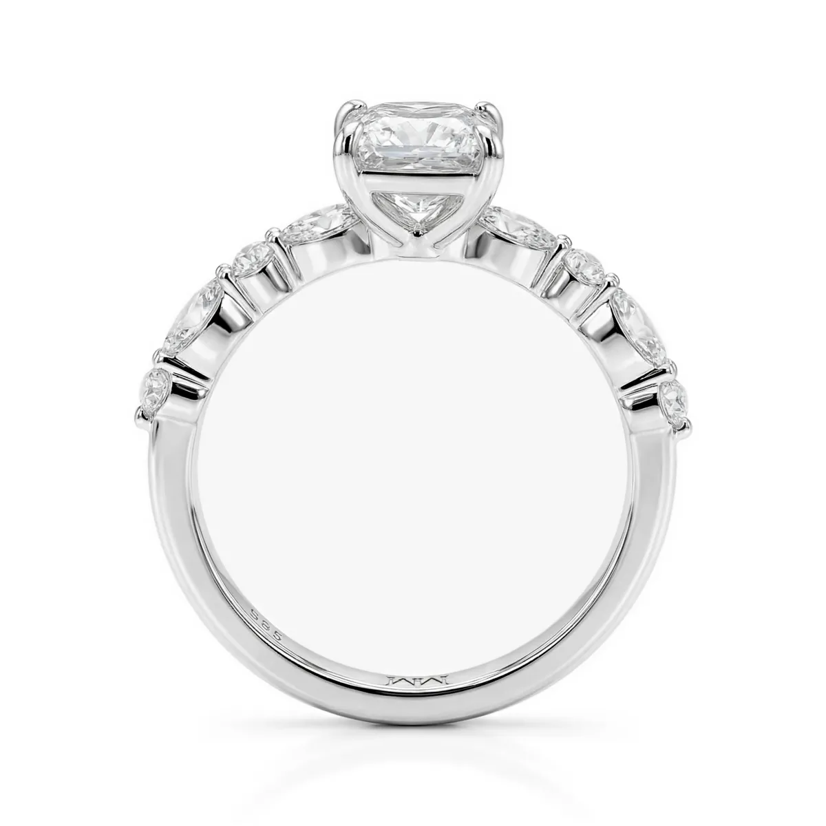 Ava - Princess Cut Moissanite Ring