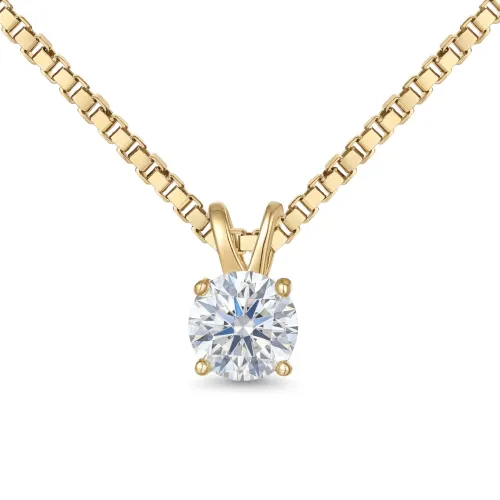 Terra - Solitaire Moissanite Pendant