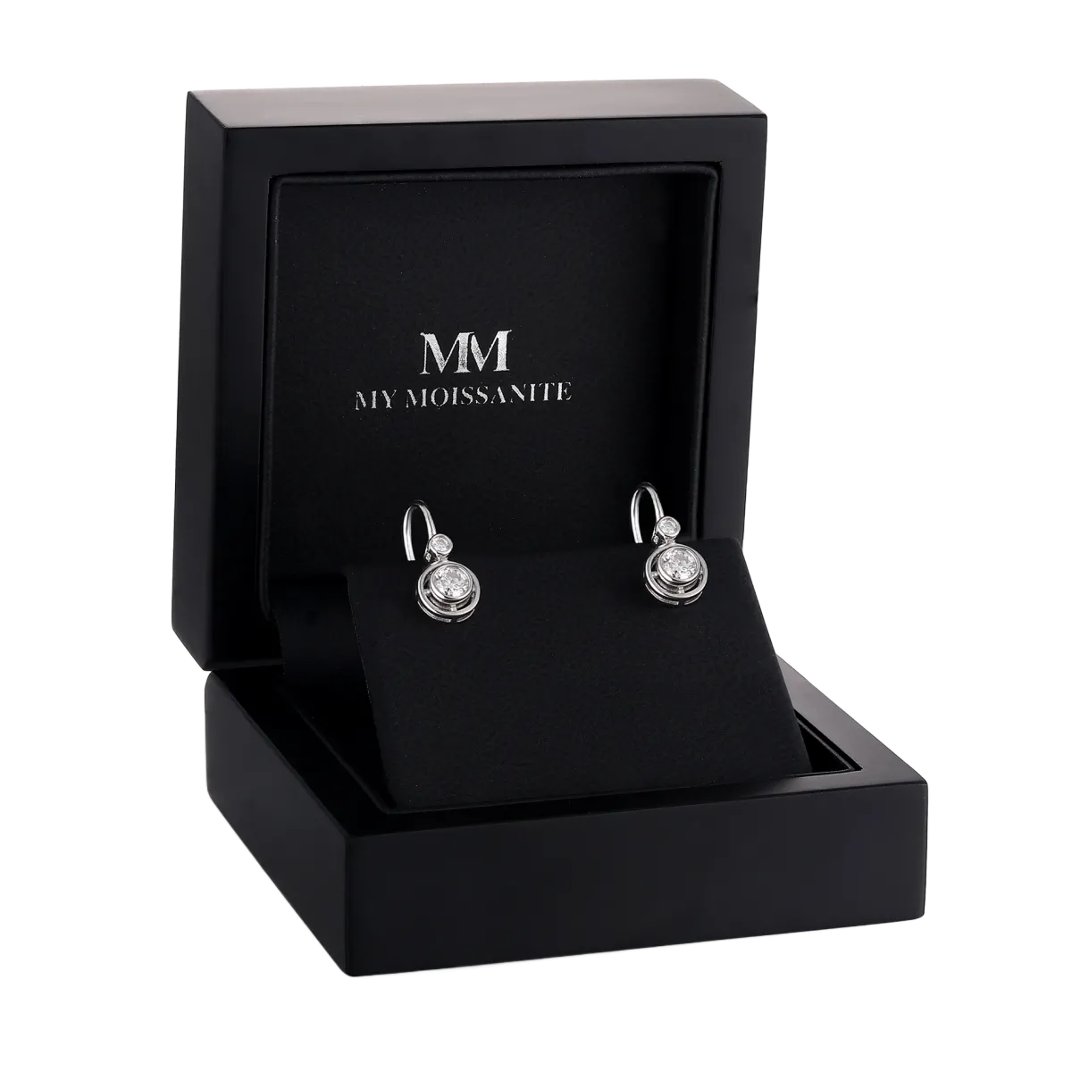 Lunar - Moissanite Latch Back Earrings
